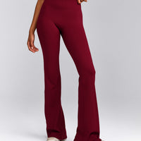 SoftMotion™ Flared Bottoms with Grey Logo | Ruby Red