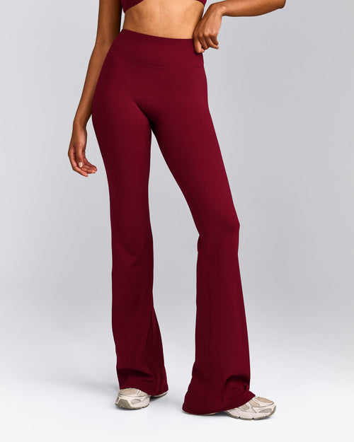 SoftMotion™ Flared Bottoms with Grey Logo | Ruby Red