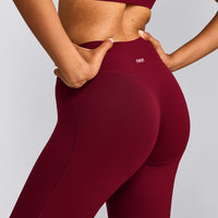SoftMotion™ Flared Bottoms with Grey Logo | Ruby Red