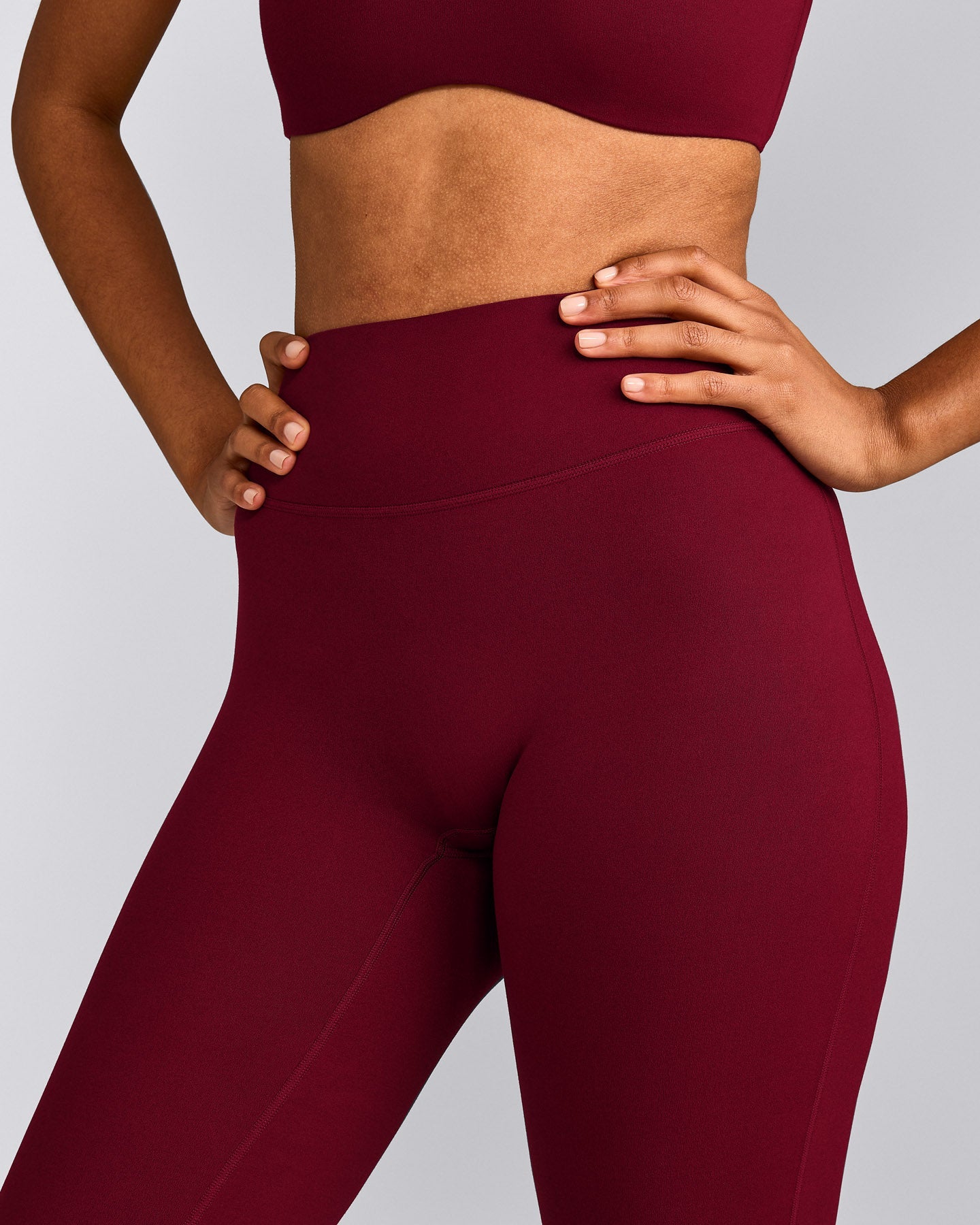 SoftMotion™ Flared Bottoms with Grey Logo | Ruby Red