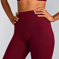 SoftMotion™ Flared Bottoms with Grey Logo | Ruby Red