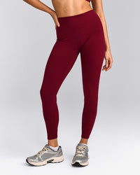 SoftMotion™ High Waisted Leggings | Ruby Red