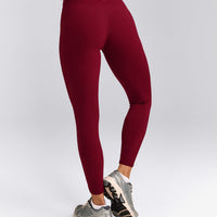 SoftMotion™ High Waisted Leggings | Ruby Red
