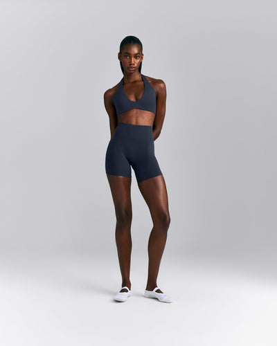 SoftMotion™ High Waisted Shorts 6" New Branding | True Blue