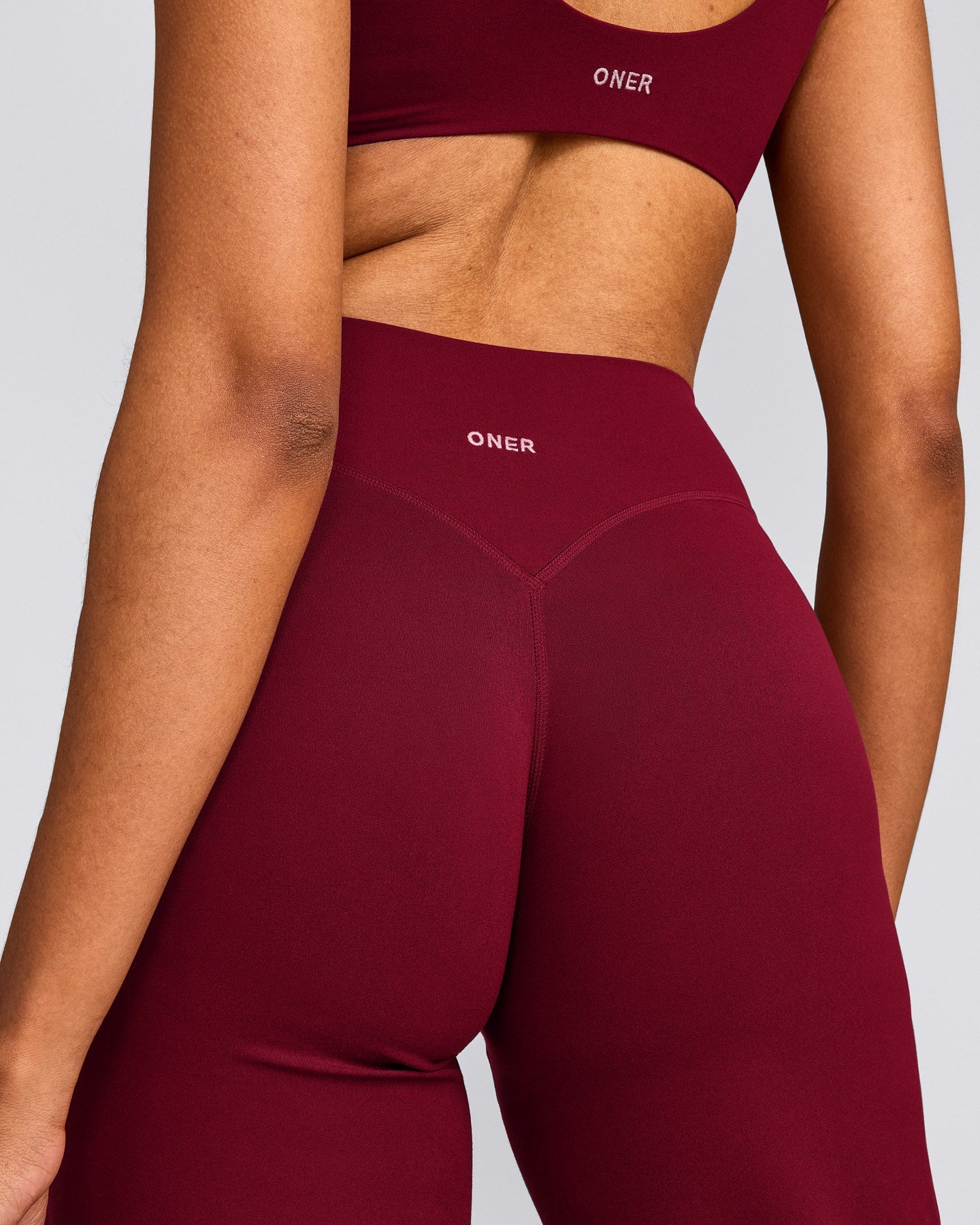SoftMotion™ Straight Leg Bottoms with Grey Logo | Ruby Red