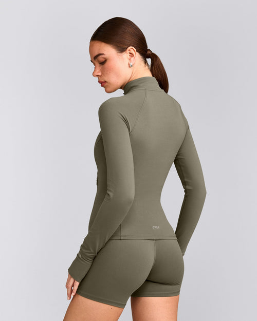 SoftMotion™ Jacket with Grey Logo | Alpine Green