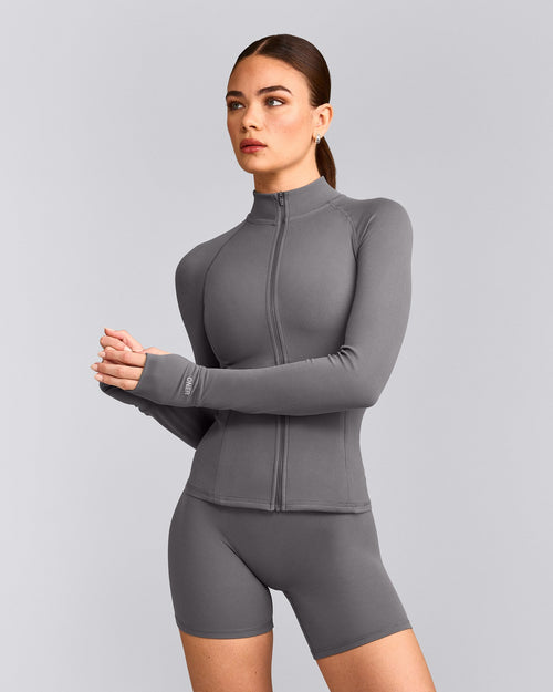 SoftMotion™ Jacket with Grey Logo | Ash Grey