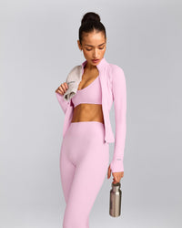SoftMotion™ Jacket with Grey Logo | Chalk Pink
