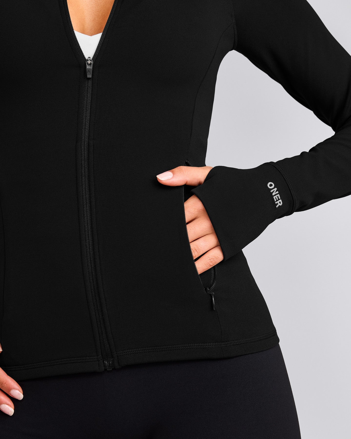 SoftMotion™ Jacket with Grey Logo | Black
