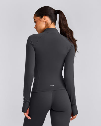SoftMotion™ Jacket with Grey Logo | Coal