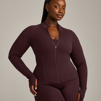 SoftMotion™ Jacket with Grey Logo | Plum Brown