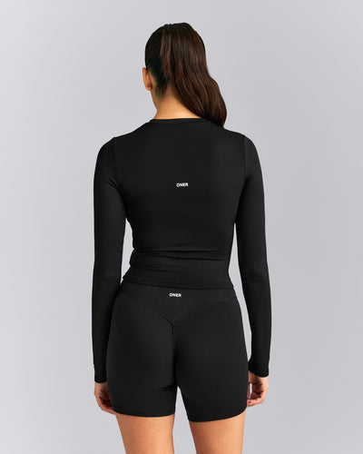 SoftMotion™ Long Sleeve Mid Top New Branding | Black