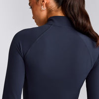 SoftMotion™ Mid Jacket with Grey Logo | True Blue