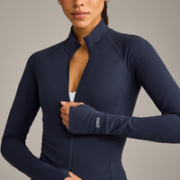 SoftMotion™ Mid Jacket with Grey Logo | True Blue