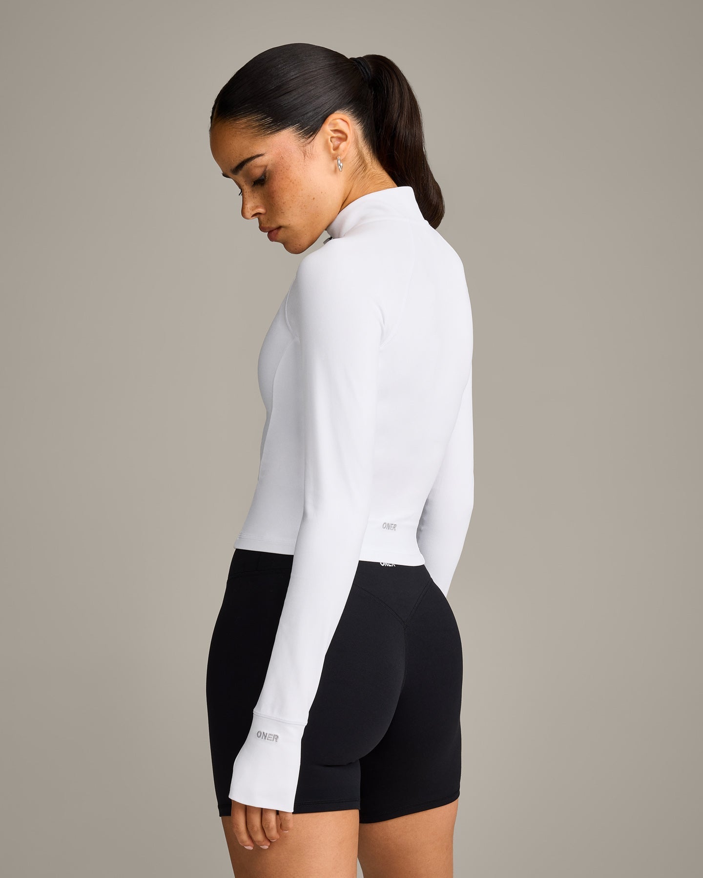 SoftMotion™ Mid Jacket with Grey Logo | White