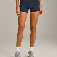 SoftMotion™ Mid Rise Shorts 4" New Branding | True Blue