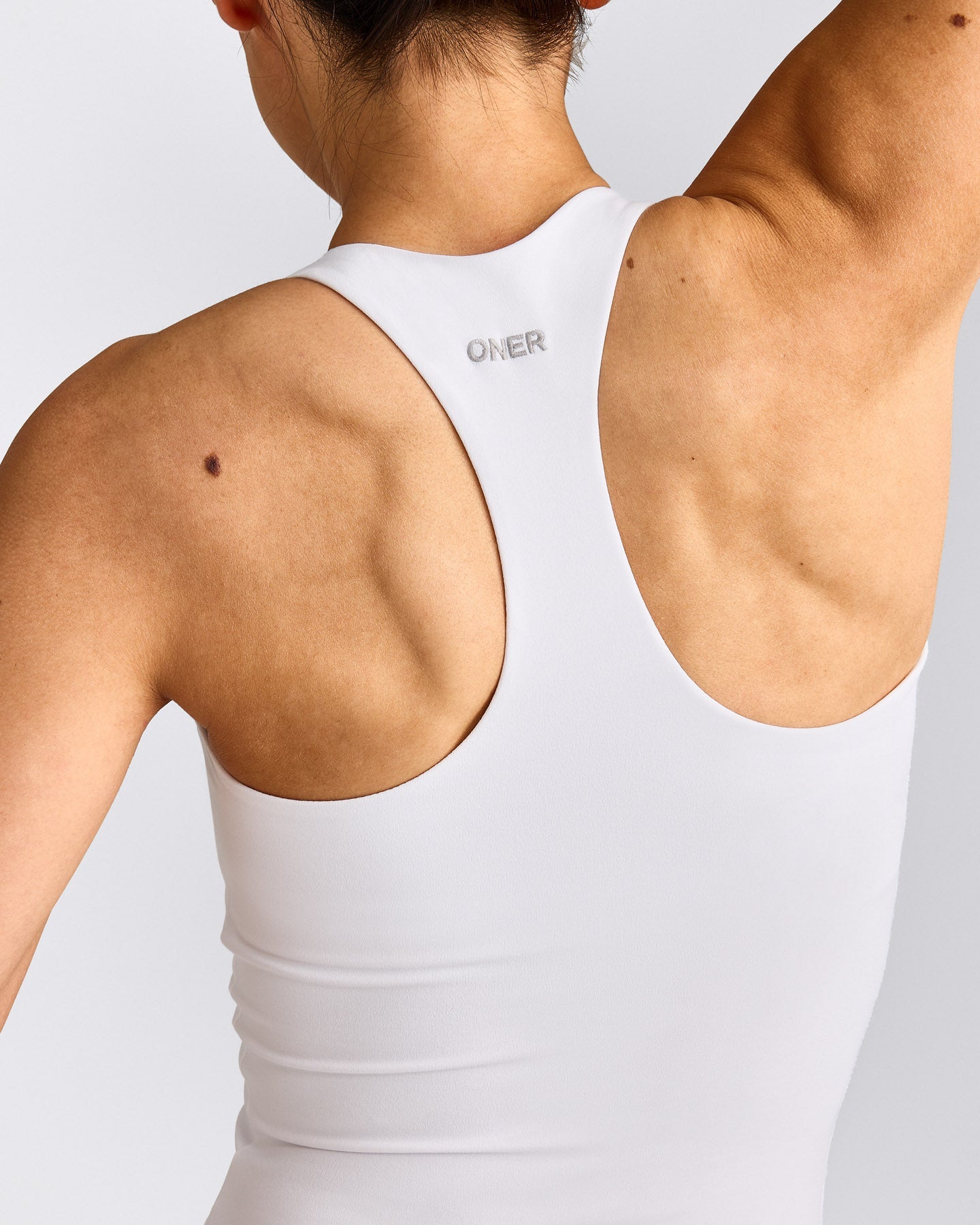 SoftMotion™ Racer Back Vest with Built in Bra Shelf | White