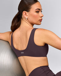 SoftMotion™ Scoop Back Bralette | Dark Umber Brown