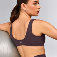 SoftMotion™ Scoop Back Bralette | Dark Umber Brown