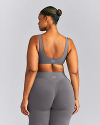 SoftMotion™ Scoop Back Bralette | Ash Grey
