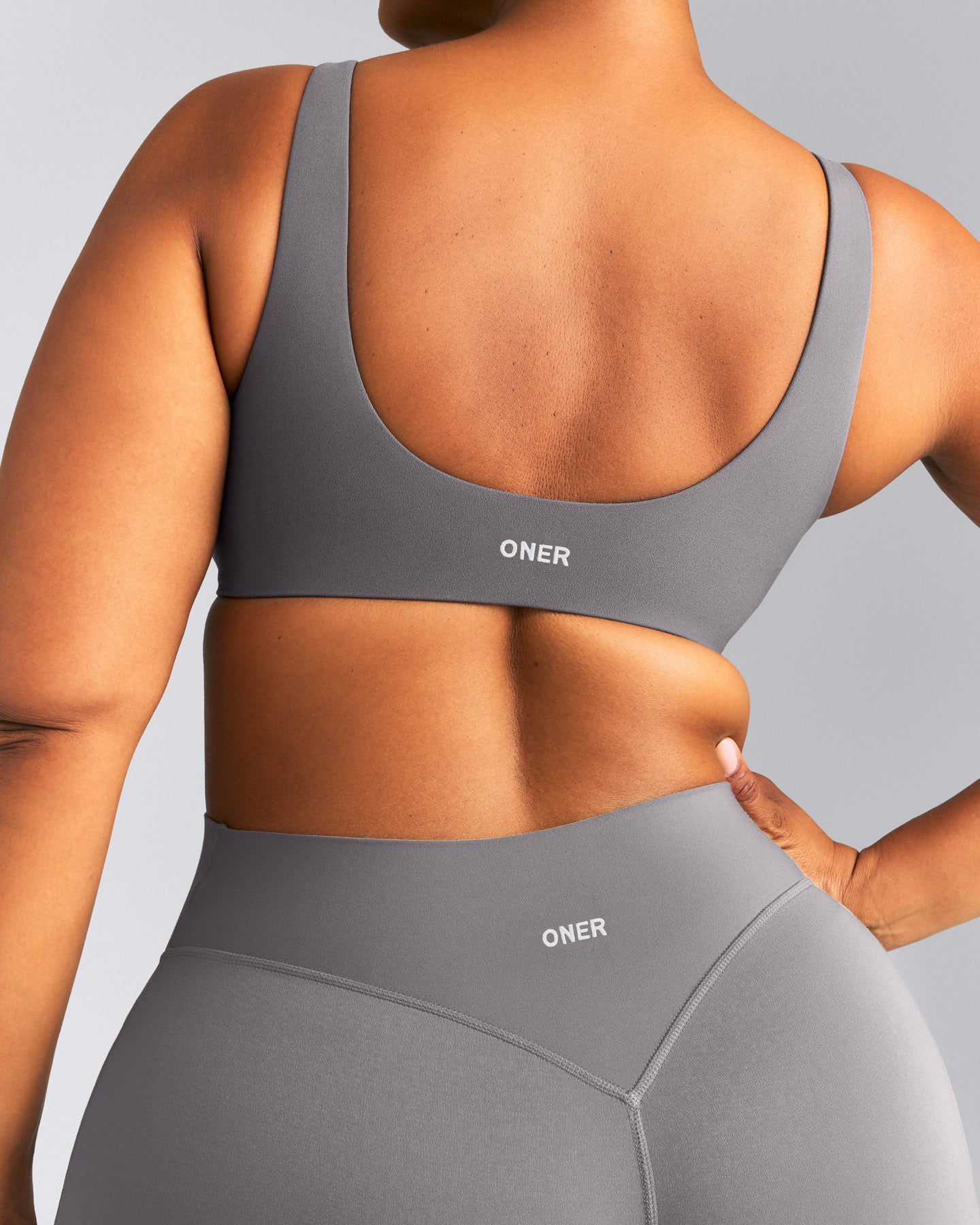SoftMotion™ Scoop Back Bralette | Ash Grey