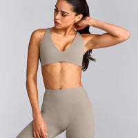 SoftMotion™ Scoop Back Bralette | Warm Sand