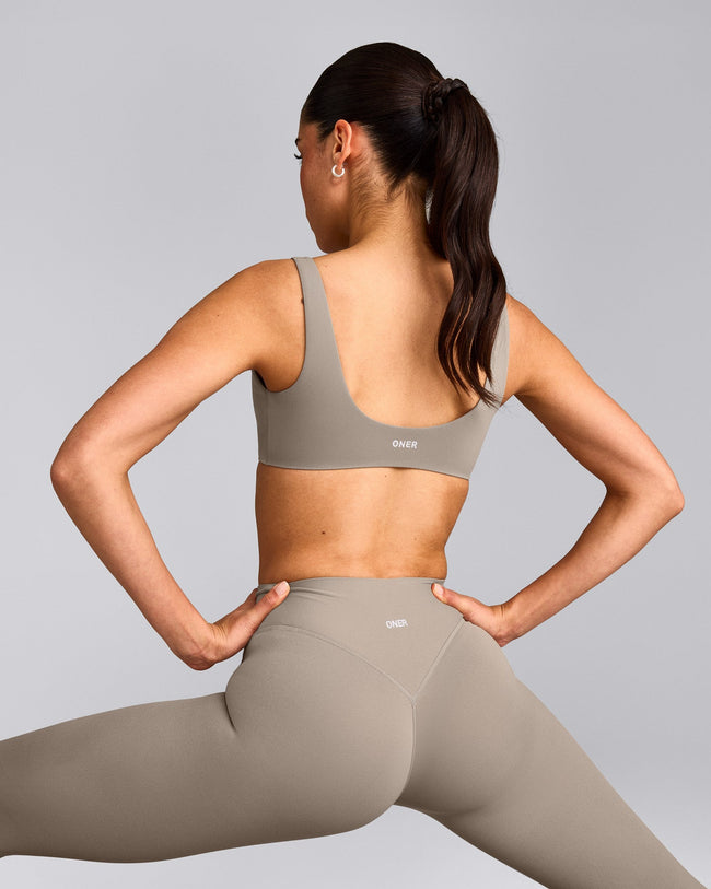 SoftMotion™ Scoop Back Bralette | Warm Sand