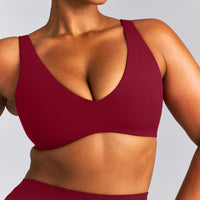 SoftMotion™ Scoop Back Bralette | Ruby Red