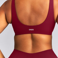 SoftMotion™ Scoop Back Bralette | Ruby Red