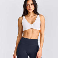 SoftMotion™ Scoop Back Bralette | White