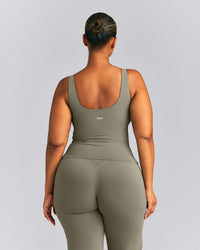 SoftMotion™ Scoop Neck Tank Top | Alpine Green