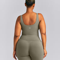 SoftMotion™ Scoop Neck Tank Top | Alpine Green