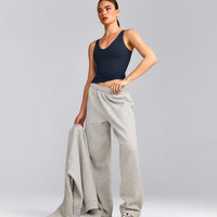 SoftMotion™ Scoop Neck Vest with Grey Logo | True Blue