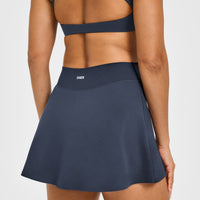 SoftMotion™ Skort with White Logo | True Blue