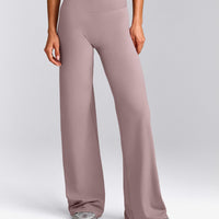 SoftMotion™ Straight Leg Bottoms with White Logo | Dusty Purple