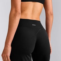 SoftMotion™ Straight Leg Bottoms with Grey Logo | Black