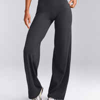 SoftMotion™ Straight Leg Pants with Grey Logo | Coal