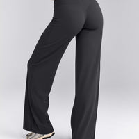 SoftMotion™ Straight Leg Pants with Grey Logo | Coal