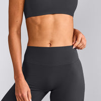 SoftMotion™ Straight Leg Pants with Grey Logo | Coal