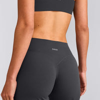 SoftMotion™ Straight Leg Pants with Grey Logo | Coal