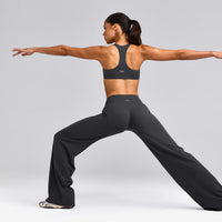 SoftMotion™ Straight Leg Pants with Grey Logo | Coal