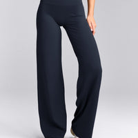 SoftMotion™ Straight Leg Bottoms with Grey Logo | True Blue