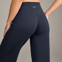 SoftMotion™ Straight Leg Bottoms with Grey Logo | True Blue