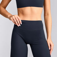 SoftMotion™ Straight Leg Bottoms with Grey Logo | True Blue