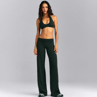 SoftMotion™ Straight Leg Pants | Emerald Noir