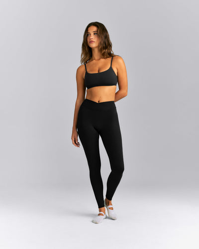SoftMotion™ Strappy Sports Bra | Black