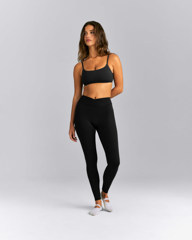 SoftMotion™ Strappy Sports Bra | Black