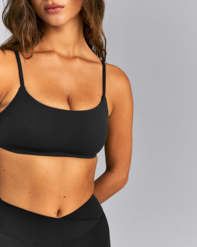 SoftMotion™ Strappy Sports Bra | Black