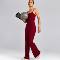 SoftMotion™ Strappy Tank Top with Built in Bra Shelf | Ruby Red