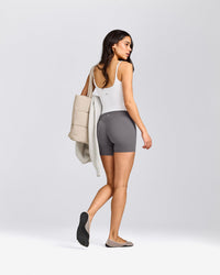 SoftMotion™ Strappy Vest with Built in Bra Shelf | White